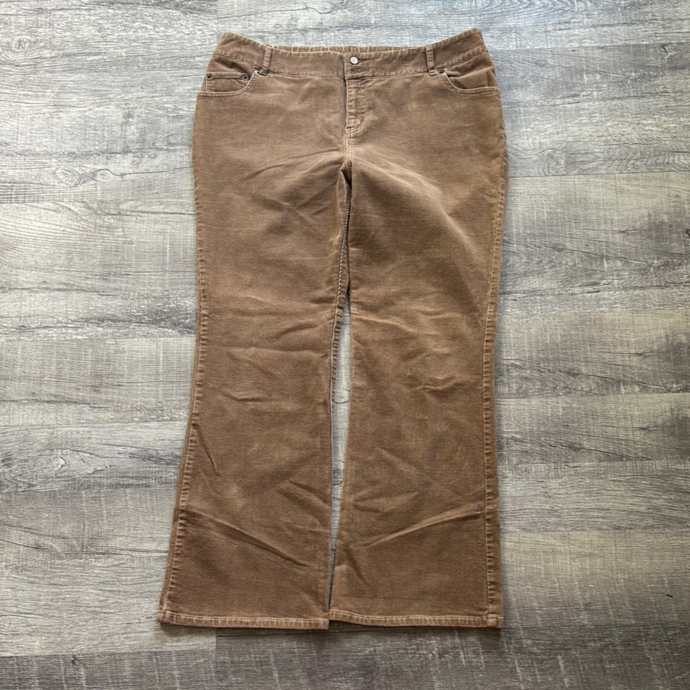 Motherhood Brown Flare Corduroys